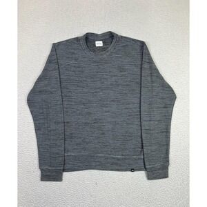 MeUndies Sweater Mens Small Gray Knit Crewneck Pullover Rayon Blend Soft